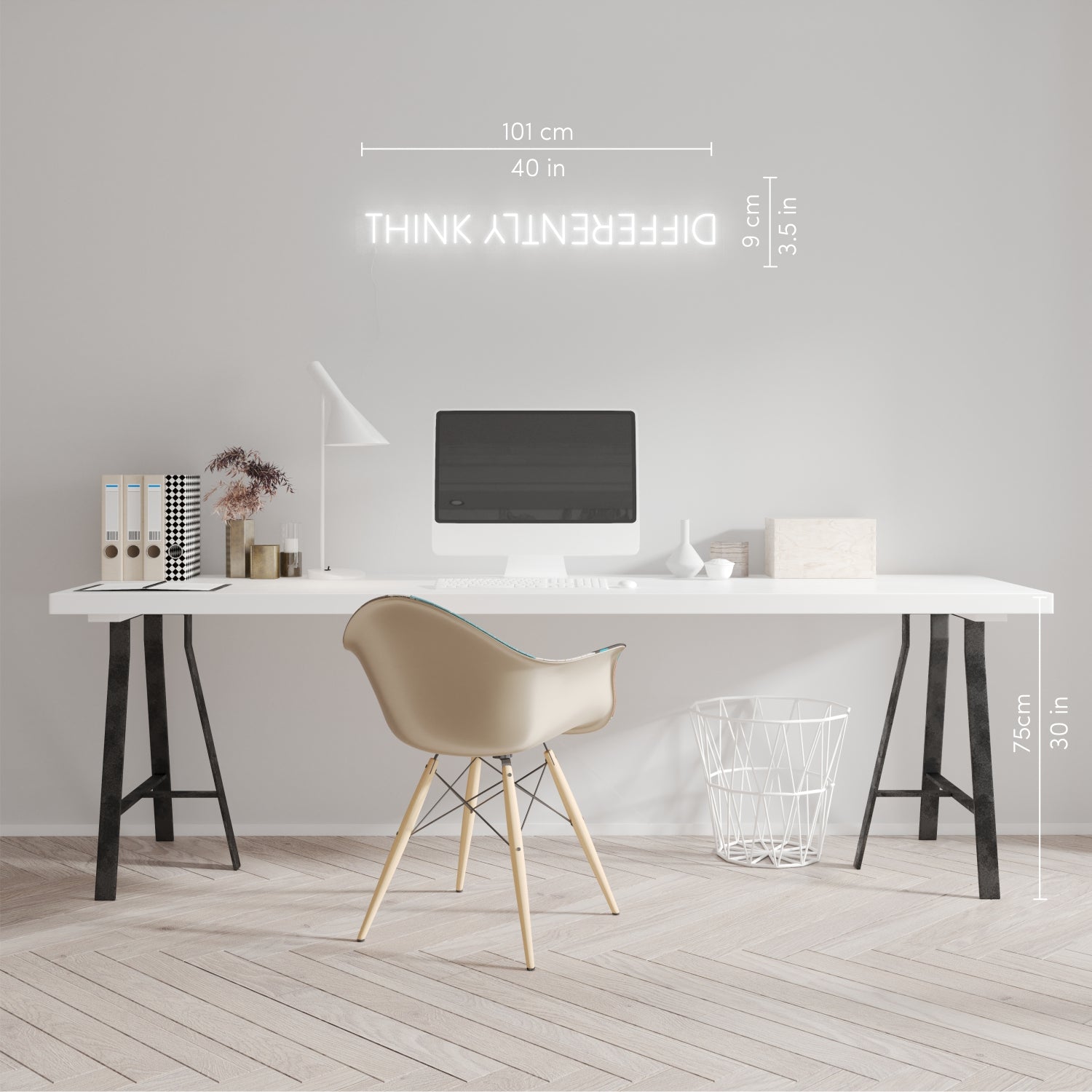 Think Differently by Bobby Berk, LED neon sign - YELLOWPOP UK